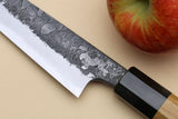 Yoshihiro Nashiji High Carbon White Steel #2 Petty Utility Japanese Chefs Knife with Magnolia Handle
