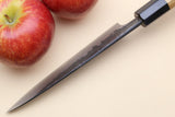Yoshihiro Nashiji High Carbon White Steel #2 Petty Utility Japanese Chefs Knife with Magnolia Handle