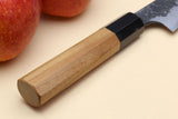 Yoshihiro Nashiji High Carbon White Steel #2 Petty Utility Japanese Chefs Knife with Magnolia Handle