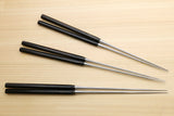Yoshihiro Moribashi Chopsticks Japanese Chefs Traditional Garnishing Plating Tweezers Octagonal Ebony Handle