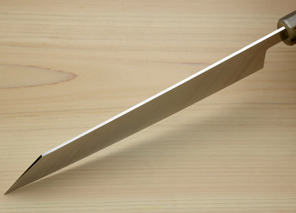 Yoshihiro AUS10 Ice Hardened Stainless Steel Kiritsuke Japanese Chef Knife with Ocean Blue Handle