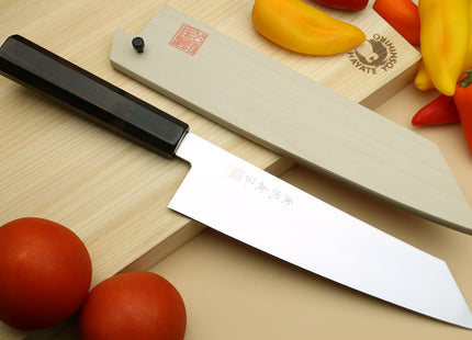 Yoshihiro AUS10 Ice Hardened Stainless Steel Kiritsuke Japanese Chef Knife Rosewood Handle
