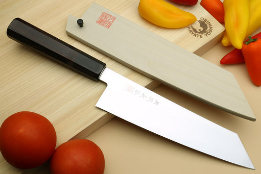 Yoshihiro AUS10 Ice Hardened Stainless Steel Kiritsuke Japanese Chef Knife Rosewood Handle