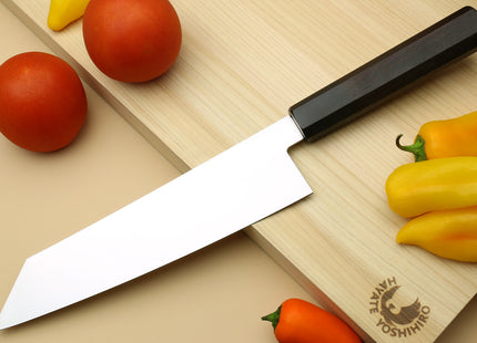 Yoshihiro AUS10 Ice Hardened Stainless Steel Kiritsuke Japanese Chef Knife Rosewood Handle