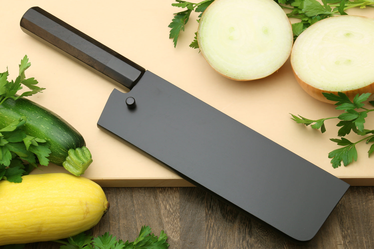 Slice your way through meal prep with the Kurouchi Chef Knife by