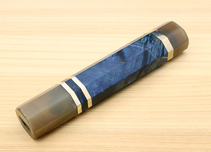 Yoshihiro Ocean Blue Handle with Water Buffalo Horn Bolster for Gyuto Chef Knife