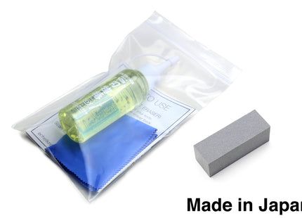 Yoshihiro Tsubaki Oil 3.4 oz & Large Sabitori Rust Eraser Set (6.5cm x 2.2cm x 2.2cm)