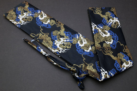 Yoshihiro Japanese Knife Pouch Bag (Black & Gold Dragon Pattern)