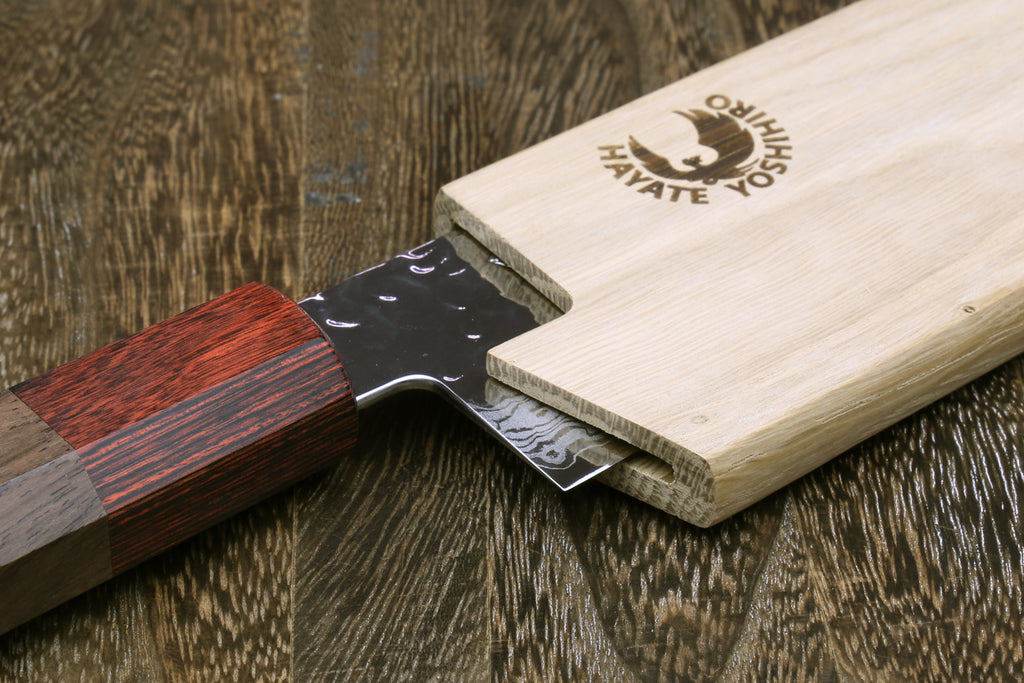 Yoshihiro Magnetic Oak Wood Saya Cover Blade Protector for Gyuto