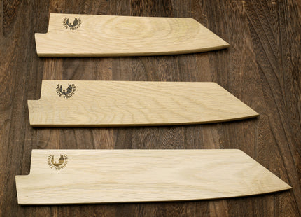 Yoshihiro Magnetic Oak Blade Protector Saya Cover for Double-Edged Kiritsuke