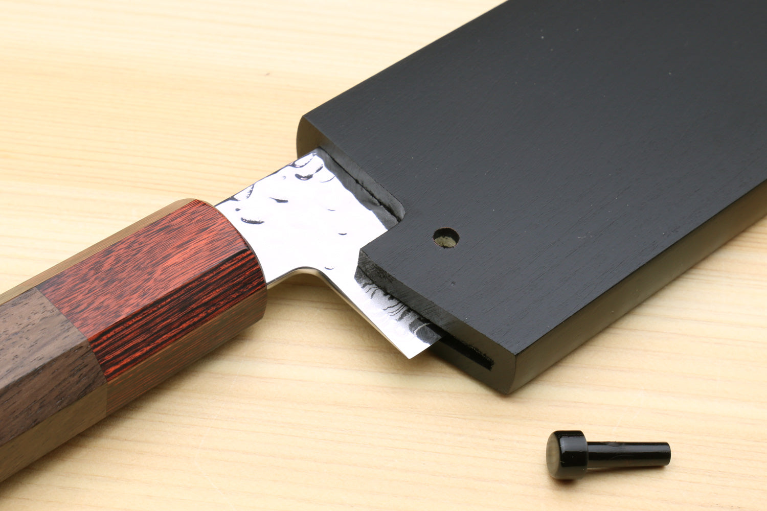Yoshihiro Lacquered Magnolia Wooden Blade Protector Saya Cover for Gyuto Chef Knife