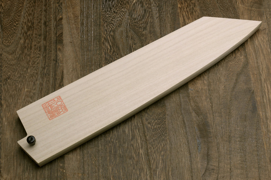 Yoshihiro Magnolia Wooden Blade Protector Saya Cover for Double-Edged Kiritsuke