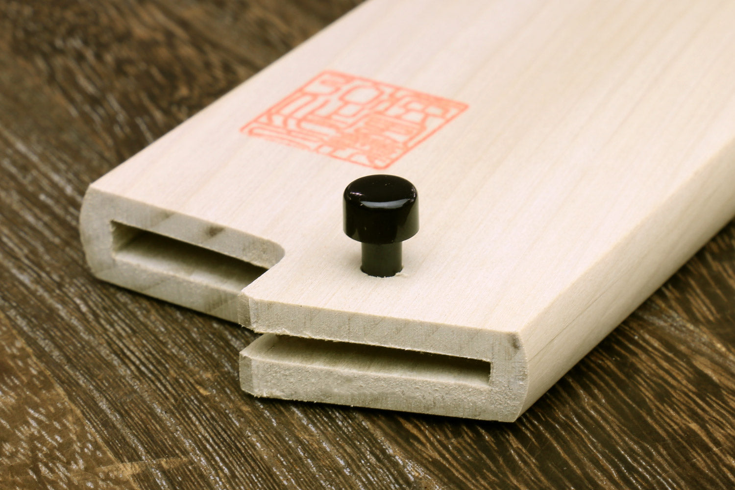 Yoshihiro Magnolia Wooden Blade Protector Saya Cover for Double-Edged Kiritsuke