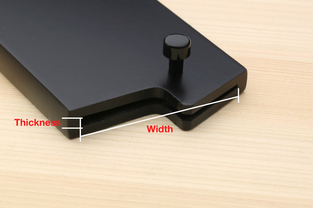 Yoshihiro Lacquered Magnolia Wooden Blade Protector Saya Cover for Thin-Bladed Nakiri Vegetable Chefs Knife