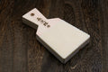 Japanese sharkskin grater block with long rectangular white textured grating face