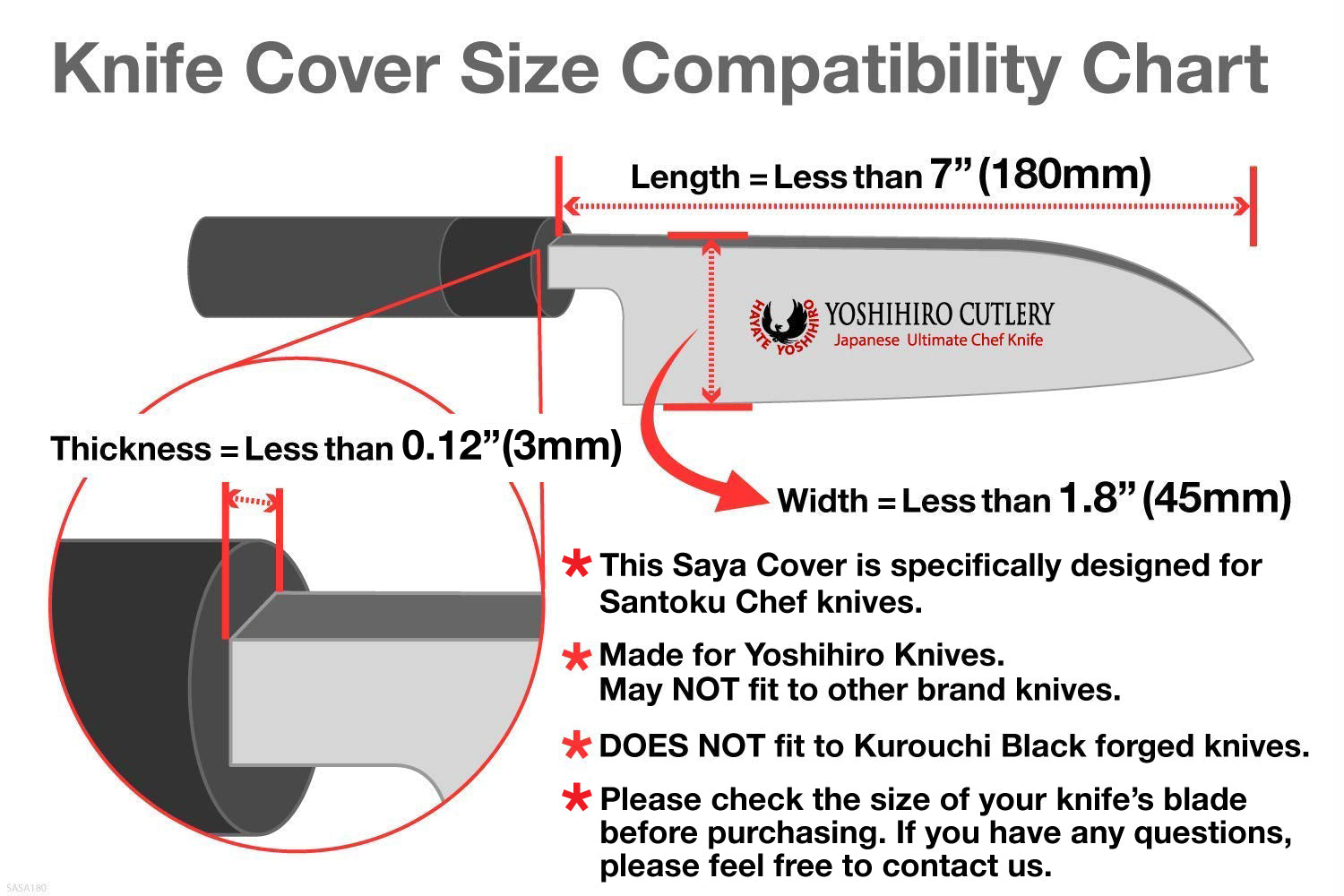 Yoshihiro Lacquered Magnolia Wooden Blade Protector Saya Cover for Santoku