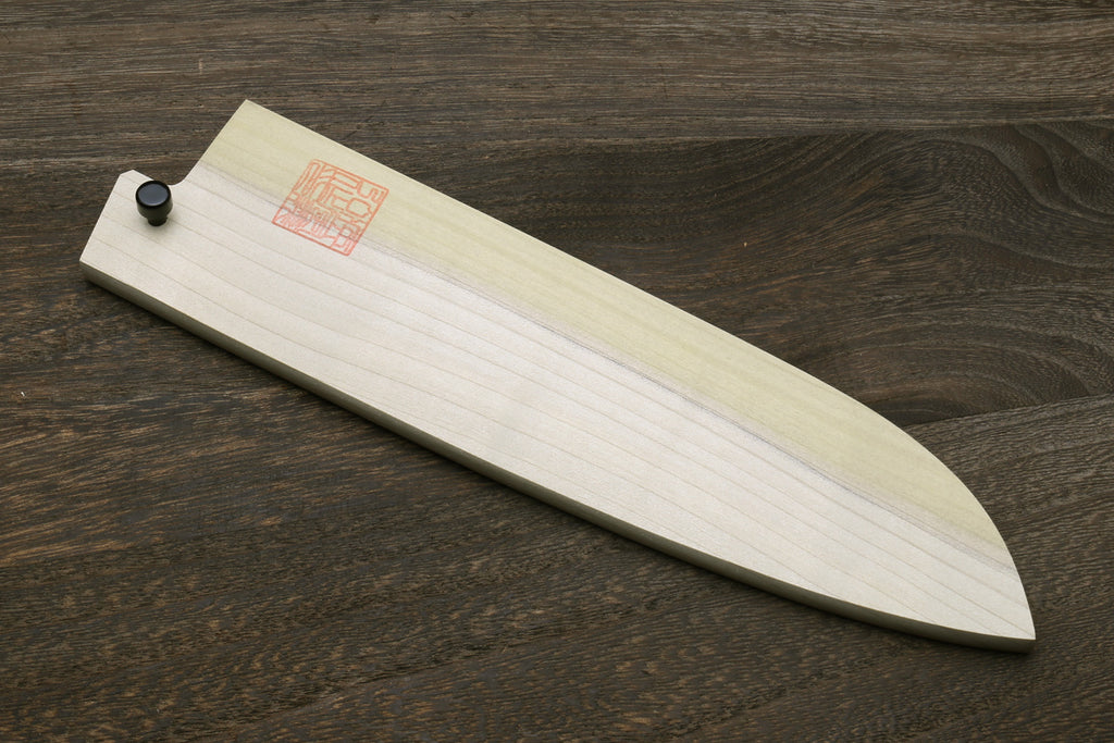 Yoshihiro Natural Magnolia Wood Saya Cover Blade Protector for Santoku