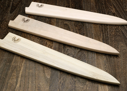Yoshihiro Magnetic Oak Wood Saya Cover Blade Protector for Sujihiki Slicer