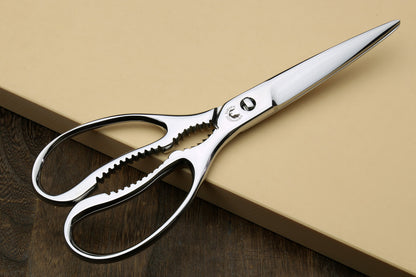 Yoshihiro All Stainless Steel Japanese Kitchen Shears / Scissors (Large Size)