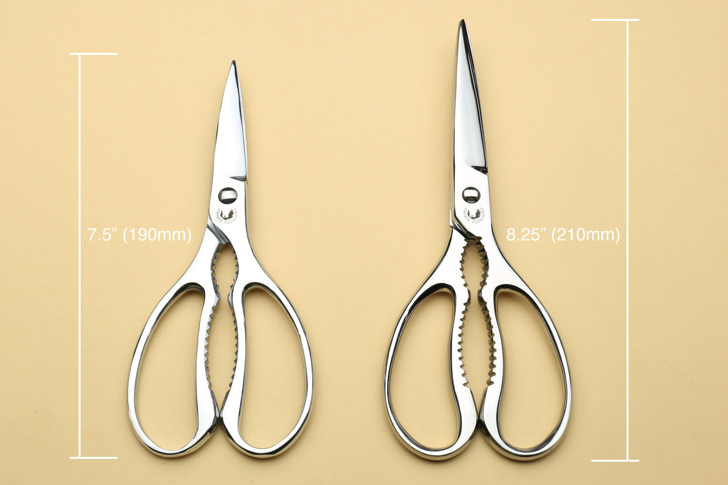 Yoshihiro All Stainless Steel Japanese Kitchen Shears / Scissors (Large Size)