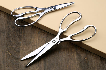 Yoshihiro All Stainless Steel Japanese Kitchen Shears / Scissors (Large Size)