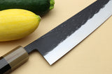 Yoshihiro Kurouchi Stainless Clad Nashiji High Performance SLD Gyuto & Petty 2pc Knife Set with Lacquered Saya