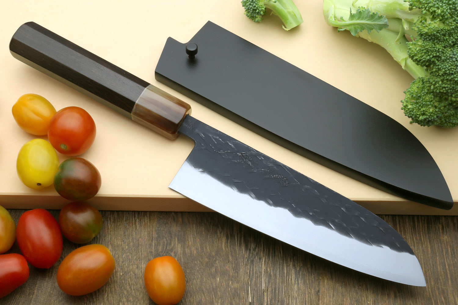 Yoshihiro Kurouchi Stainless Clad Nashiji High Performance SLD Santoku –  Yoshihiro Cutlery