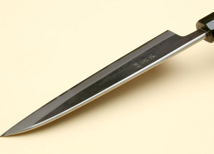Yoshihiro Kurouchi Black-Forged Blue Steel Stainless Clad Petty Utility Knife Ebony wood Handle