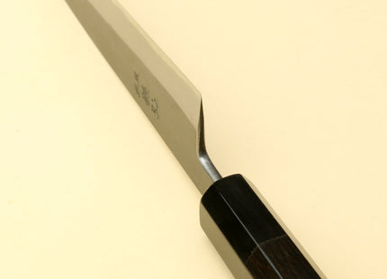 Yoshihiro Kurouchi Black-Forged Blue Steel Stainless Clad Petty Utility Knife Ebony wood Handle