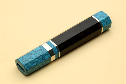 Yoshihiro Turquoise Blue Handle for Sujihiki Slicer Knife
