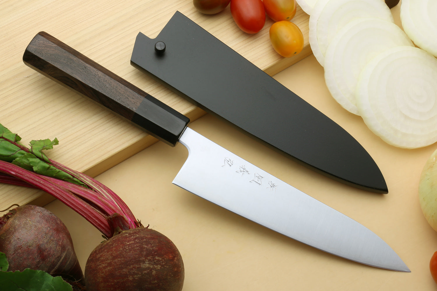 Yoshihiro Ice Hardened Stainless Steel Japanese Chef Knife 3PC Set