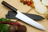 Yoshihiro Super Blue Steel Clad Gyuto Chefs Knife (Rosewood Handle)