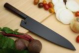 Yoshihiro Super Blue Steel Clad Gyuto Chefs Knife (Rosewood Handle)