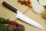 Yoshihiro Super Blue Steel Clad Gyuto Chefs Knife (Rosewood Handle)