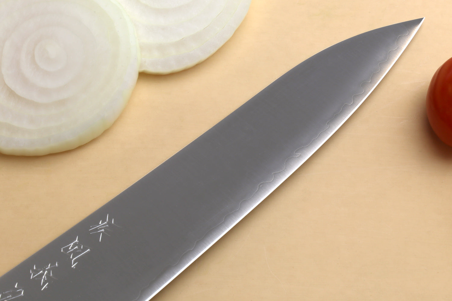 GINSU 8' ESSENTIAL SERIES CHEF KNIFE SUNSET YELLOW - NEVER DULL