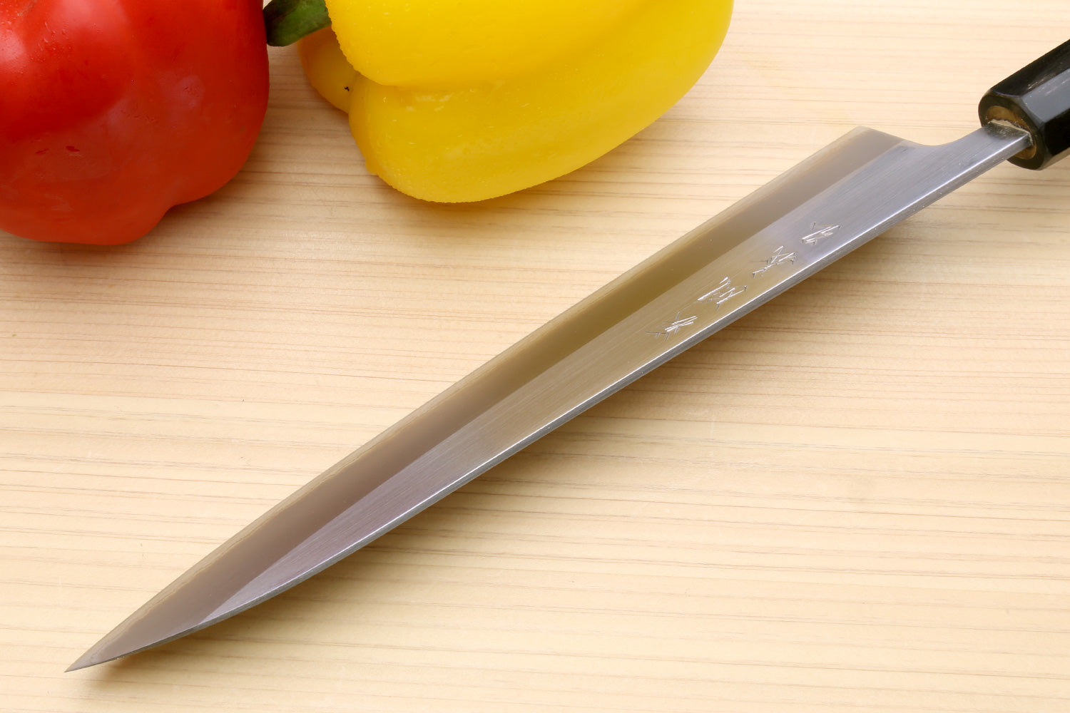 Yoshihiro White Steel #1 Stainless Clad Nakiri Vegetable Knife