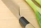 Yoshihiro White Steel #1 Stainless Clad Gyuto Chefs Knife with Magnolia Wood Handle