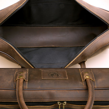 Yoshihiro Genuine Natural Leather Knife Culinary Bag (Brown)