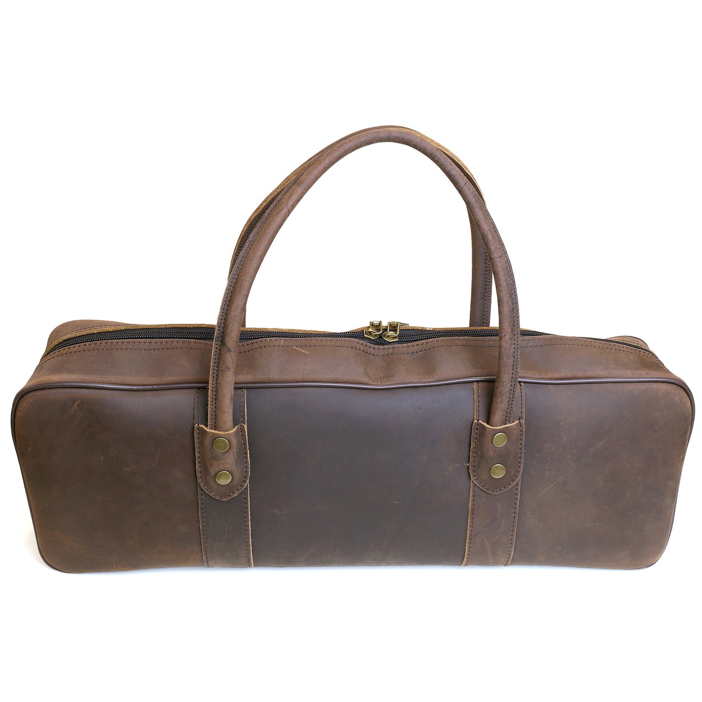 Yoshihiro Genuine Natural Leather Knife Culinary Bag (Brown)