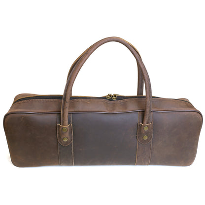 Yoshihiro Genuine Natural Leather Knife Culinary Bag (Brown)