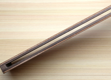Yoshihiro Cutlery Two-Sided Leather Strop with Wooden Handle