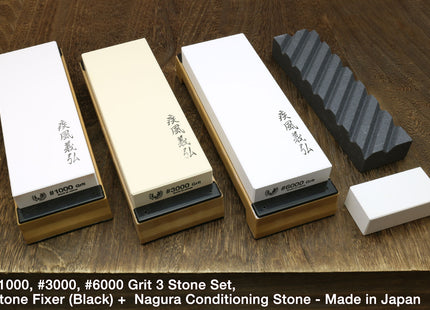 Premium Toishi Sharpening Stone Whetstone Set