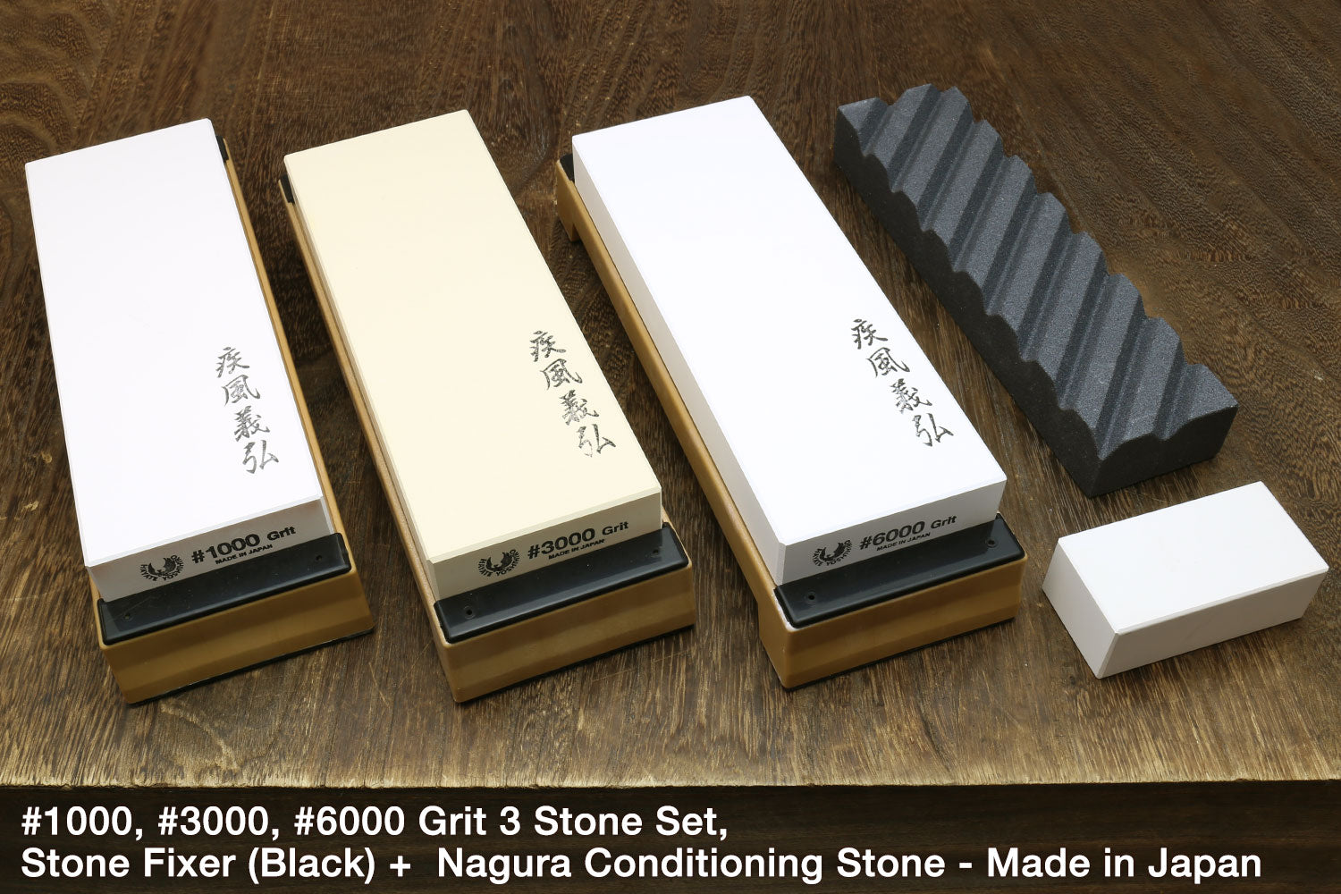 Premium Toishi Sharpening Stone Whetstone Set
