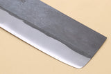Yoshihiro Kurouchi Black-Forged Blue Steel Stainless Clad Nakiri Japanese Vegetable Knife (Rosewood Handle)