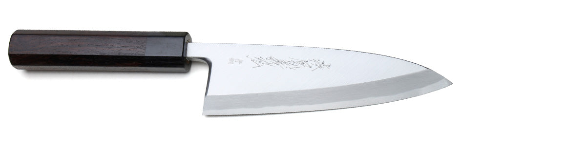 Yoshihiro Kasumi White Steel Funayuki Deba Fish Fillet Chef knife