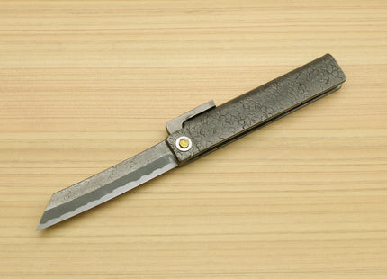 Japanese High Carbon White Steel Stainless Clad Kiridashi Pocket Knife