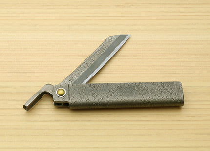 Japanese High Carbon White Steel Stainless Clad Kiridashi Pocket Knife