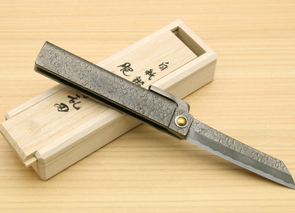 Japanese High Carbon White Steel Stainless Clad Kiridashi Pocket Knife