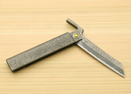 Japanese High Carbon White Steel Stainless Clad Kiridashi Pocket Knife