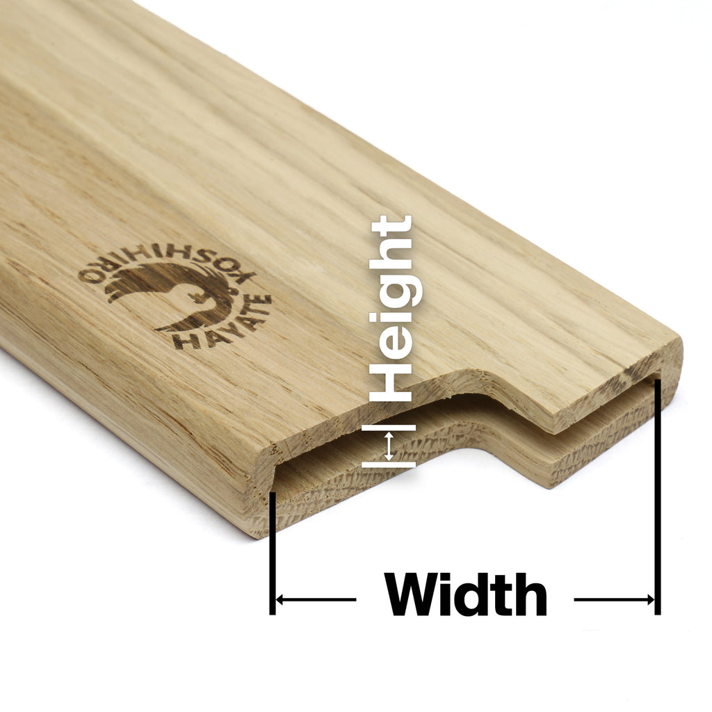 Yoshihiro Magnetic Oak Wood Saya Cover Blade Protector for Gyuto